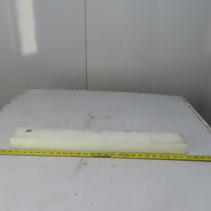 NATURAL UHMW BAR Machinable Plastic Flat Bar Stock 2" x 3" x 25*