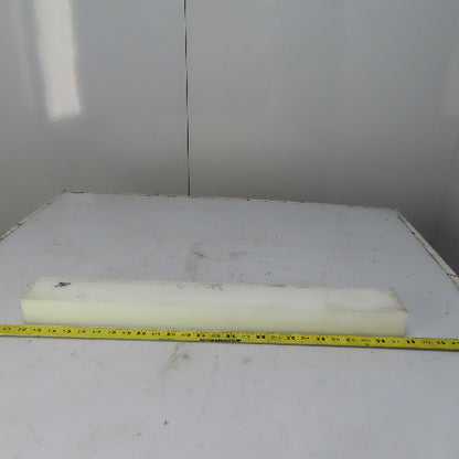 NATURAL UHMW BAR Machinable Plastic Flat Bar Stock 2" x 3" x 25*