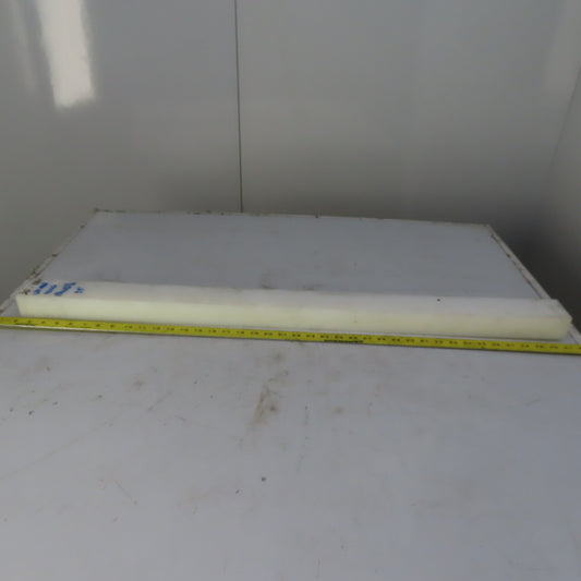 NATURAL UHMW BAR Machinable Plastic Flat Bar Stock 1-3/4" x 2-1/2" x 39*