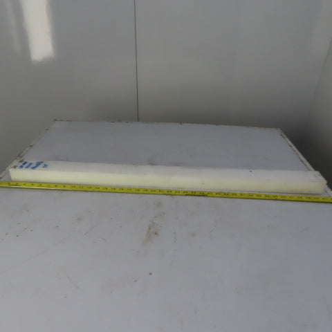 NATURAL UHMW BAR Machinable Plastic Flat Bar Stock 1-3/4" x 2-1/2" x 39*