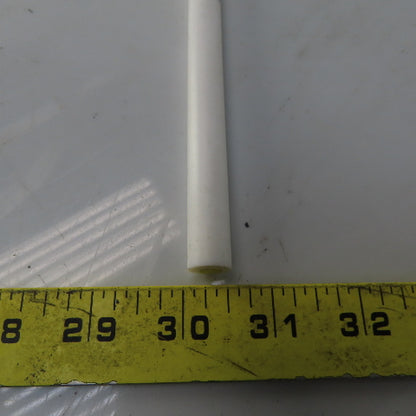 PTFE White Plastic Rod 1/2" Diameter x 60*