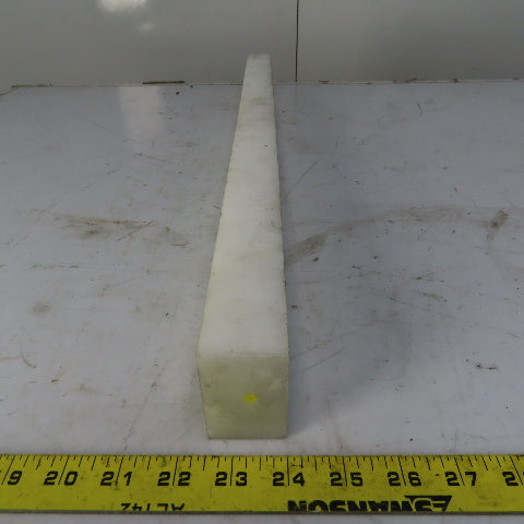 NATURAL UHMW BAR Machinable Plastic Flat Bar Stock 1-1/2" x 2-1/4" x 26*