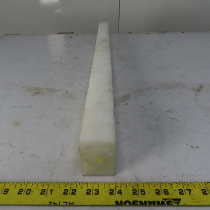 NATURAL UHMW BAR Machinable Plastic Flat Bar Stock 1-1/2" x 2-1/4" x 26*