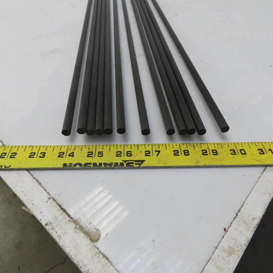 Black Fiberglass Rod 5/16" Diameter x 60* Lot of 12