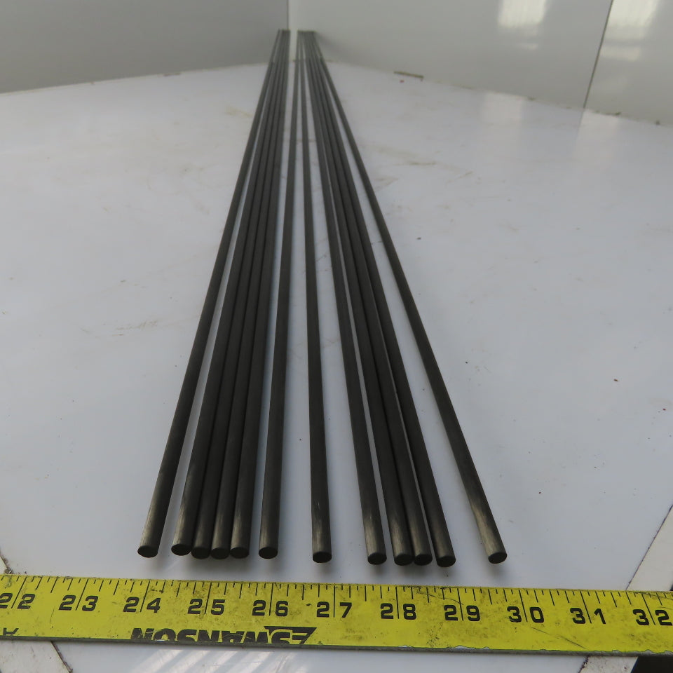 Black Fiberglass Rod 5/16" Diameter x 60* Lot of 12