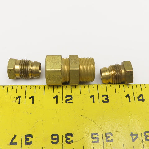 3/8" Compression Pilot Tube Brass Bulkhead Union