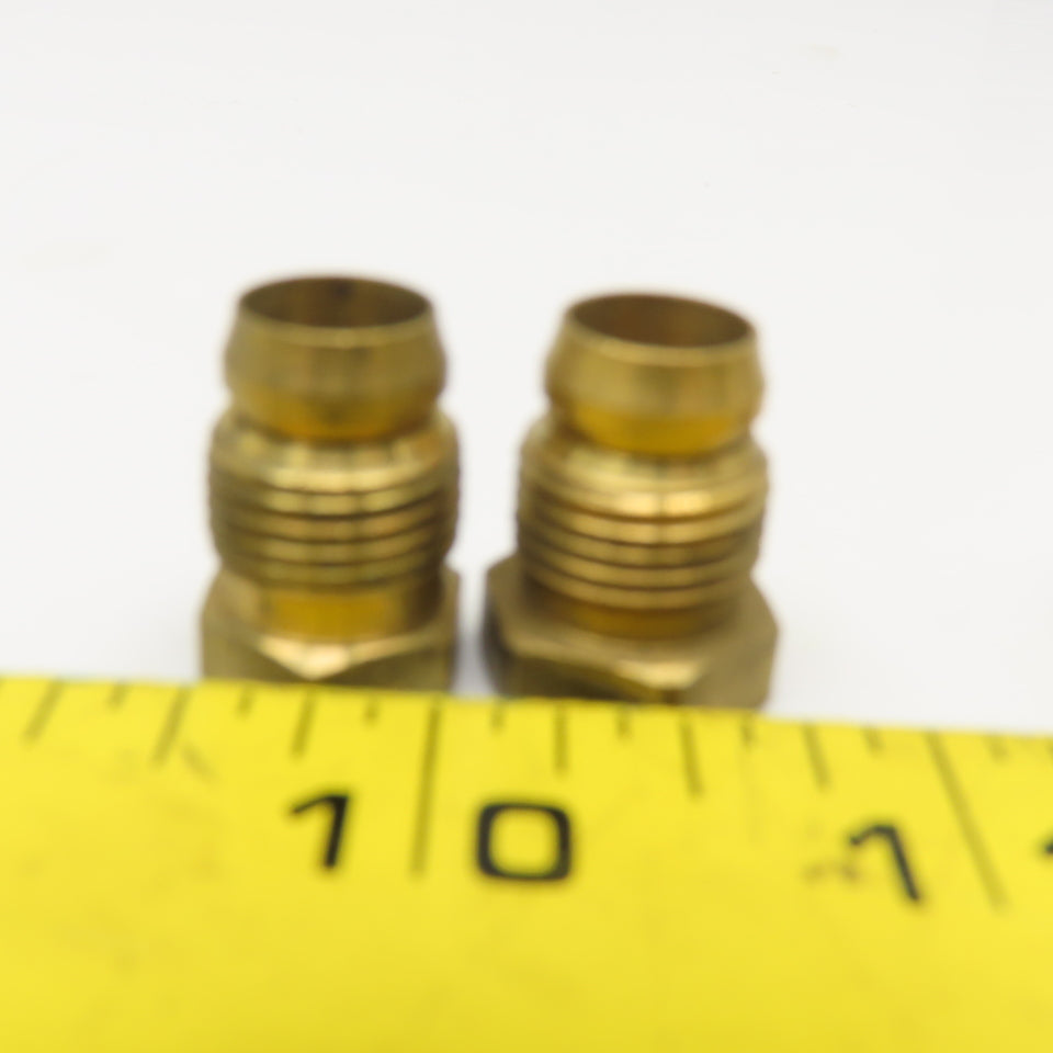 3/8" Compression Pilot Tube Brass Bulkhead Union