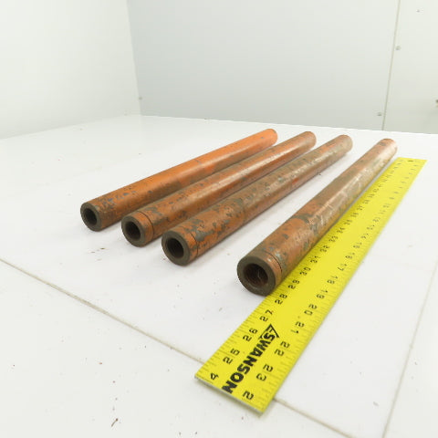 20" OAL Threaded ID Steel Pipe Extension Tube Barrel 1"-8 TPI 1-1/2" OD Lot Of 4
