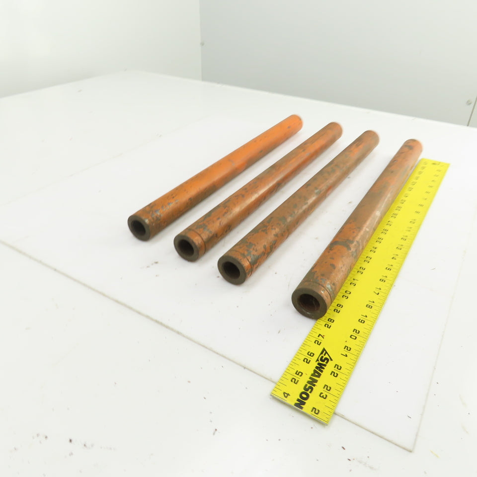 20" OAL Threaded ID Steel Pipe Extension Tube Barrel 1"-8 TPI 1-1/2" OD Lot Of 4
