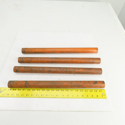 20" OAL Threaded ID Steel Pipe Extension Tube Barrel 1"-8 TPI 1-1/2" OD Lot Of 4