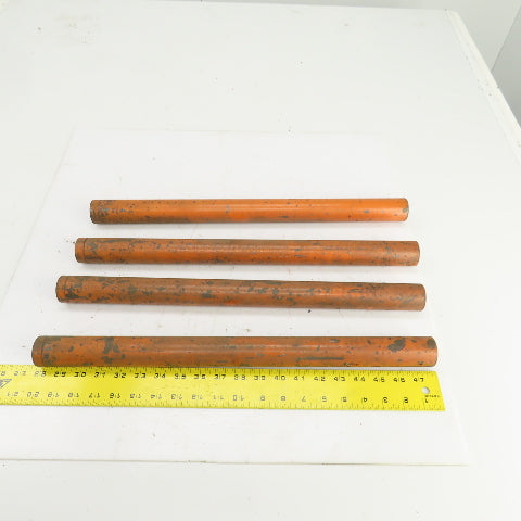 20" OAL Threaded ID Steel Pipe Extension Tube Barrel 1"-8 TPI 1-1/2" OD Lot Of 4
