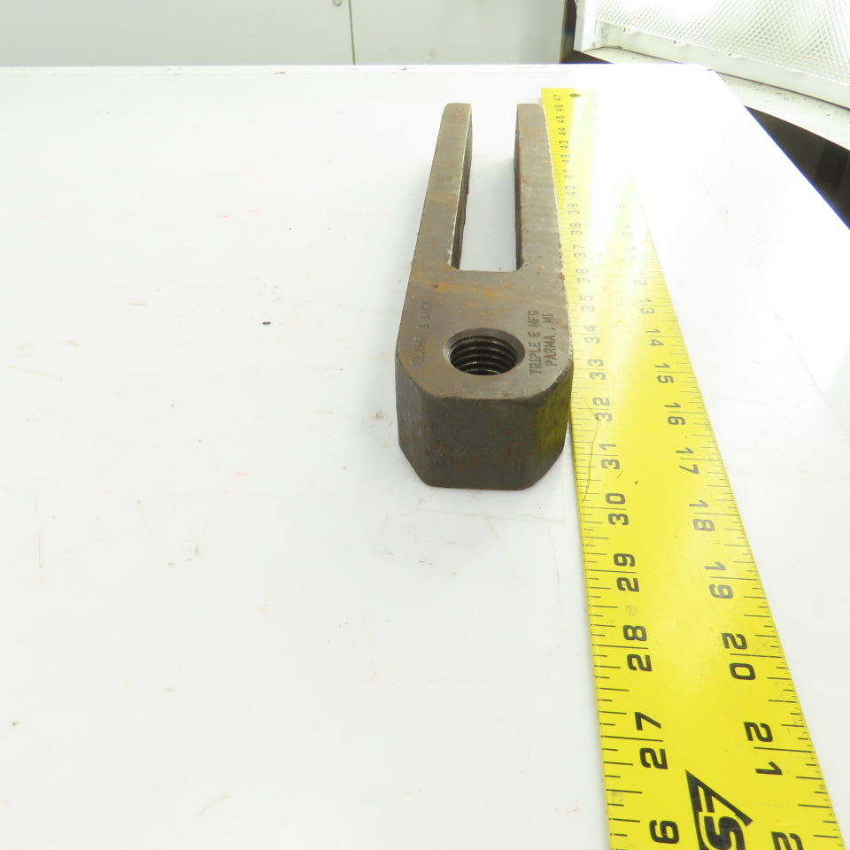 12" OAL Machinist Strap Down U-Shaped Clamps 8-3/4" Throat W/1"-8 TPI Hole