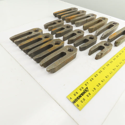 Machinist Strap Down U-Shaped Clamps W/1"-8 TPI Hole Misc. Sizes Lot Of 15