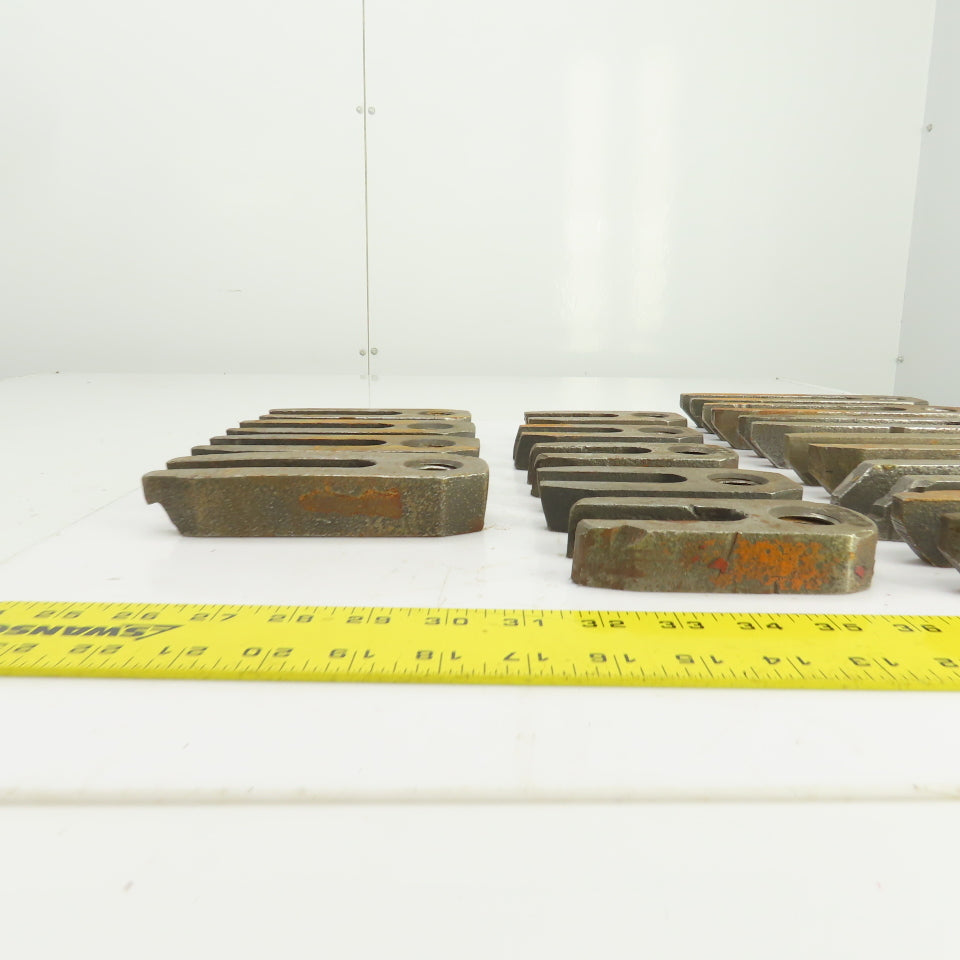 Machinist Strap Down U-Shaped Clamps W/1"-8 TPI Hole Misc. Sizes Lot Of 15