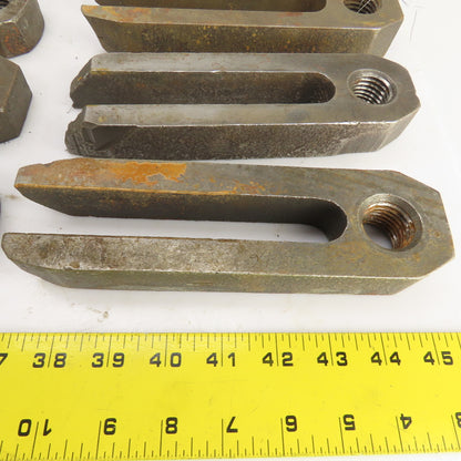 Machinist Strap Down U-Shaped Clamps W/1"-8 TPI Hole Misc. Sizes Lot Of 15