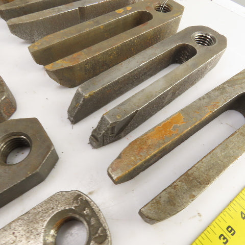 Machinist Strap Down U-Shaped Clamps W/1"-8 TPI Hole Misc. Sizes Lot Of 15