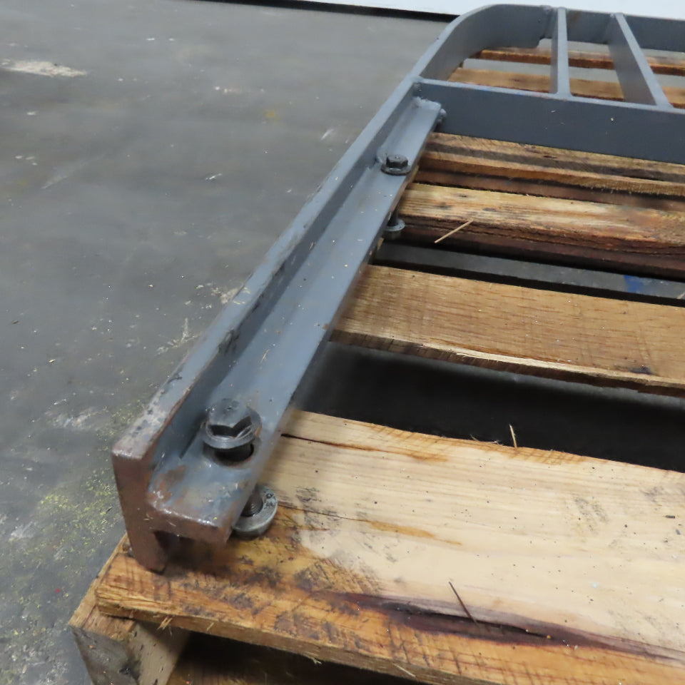 Forklift Back Rest   34-1/2" Face Mount x 36" Tall 13" Hole Center