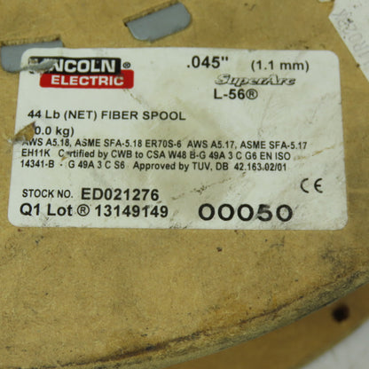 Lincoln Electric ED021276 Super Arc L-56 Welding Wire .045" 20LBS