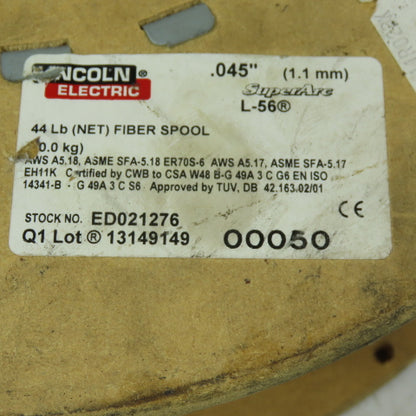 Lincoln Electric ED021276 Super Arc L-56 Welding Wire .045" 20LBS