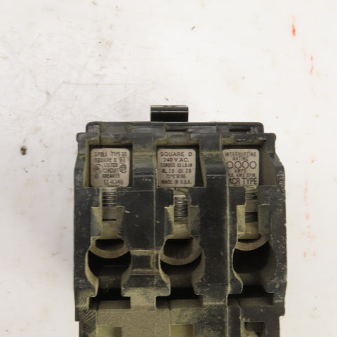 Square D Type QO 50A Plug-On Circuit Breaker 120/240VAC 3 Pole