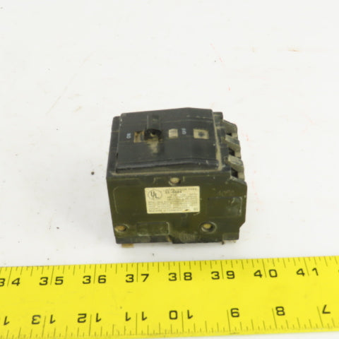 Square D Type QO 50A Plug-On Circuit Breaker 120/240VAC 3 Pole