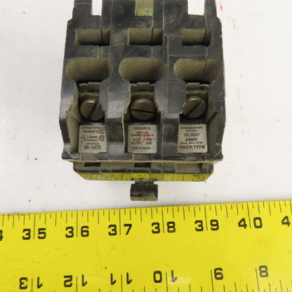 Square D Type QO 20A Plug-On Circuit Breaker 120/240VAC 3 Pole
