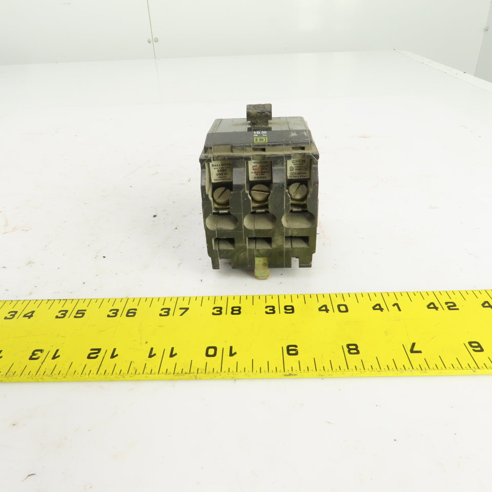 Square D Type QO 20A Plug-On Circuit Breaker 120/240VAC 3 Pole