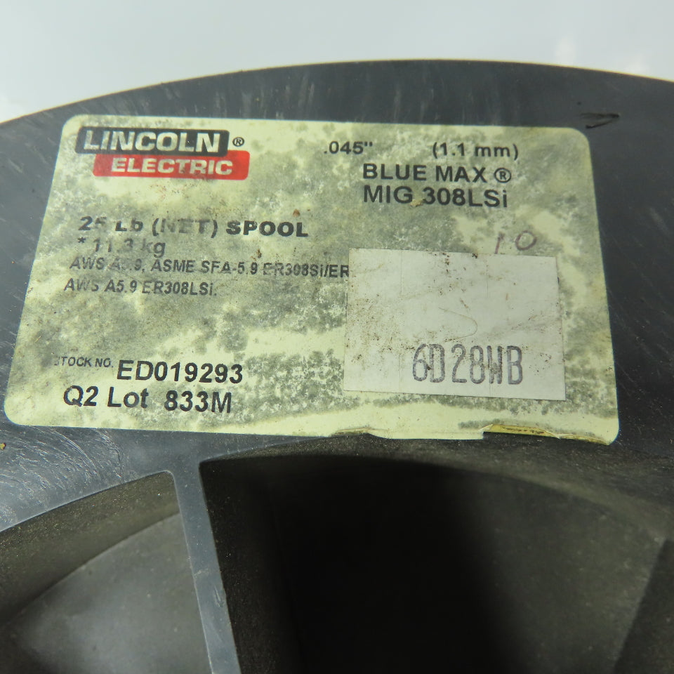 Lincoln Electric ED019293 Mig 308LSi Stainless Steel Welding Wire .045" 7LBS