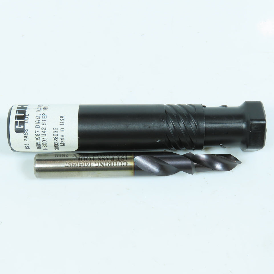 Guhring .375" x .2810" Subland Step Twist Drill Bit HSCo/M42