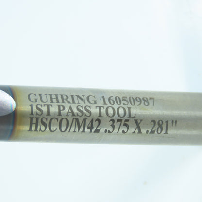 Guhring .375" x .2810" Subland Step Twist Drill Bit HSCo/M42