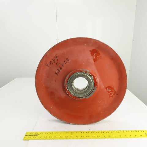 463mm OD Steel Cable Wire Rope Pulley W/Ball Bearing 80mm Bore