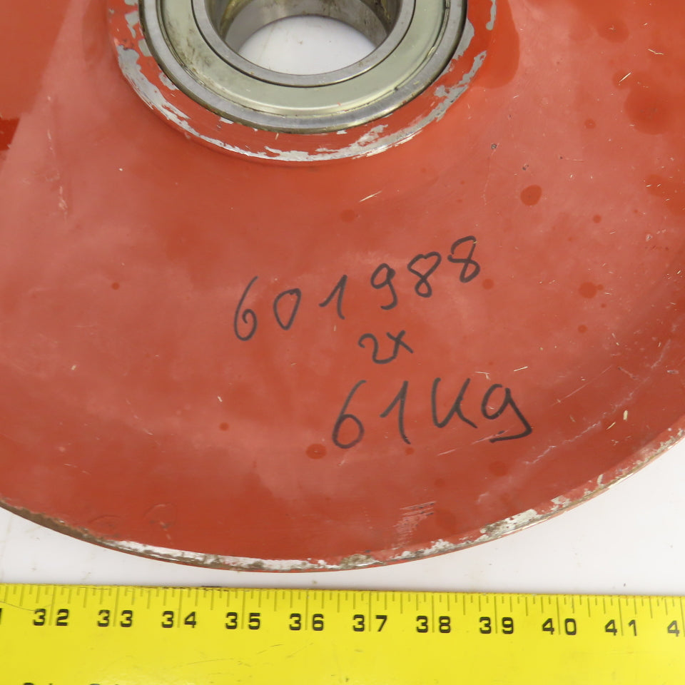 463mm OD Steel Cable Wire Rope Pulley W/Ball Bearing 80mm Bore