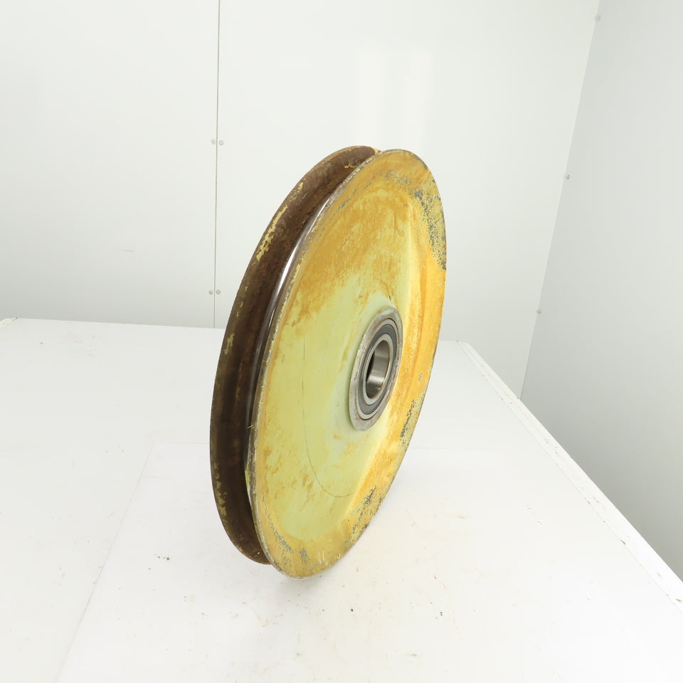 500mm OD Steel Cable Wire Rope Pulley W/Ball Bearing 70mm Bore