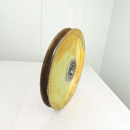 500mm OD Steel Cable Wire Rope Pulley W/Ball Bearing 70mm Bore