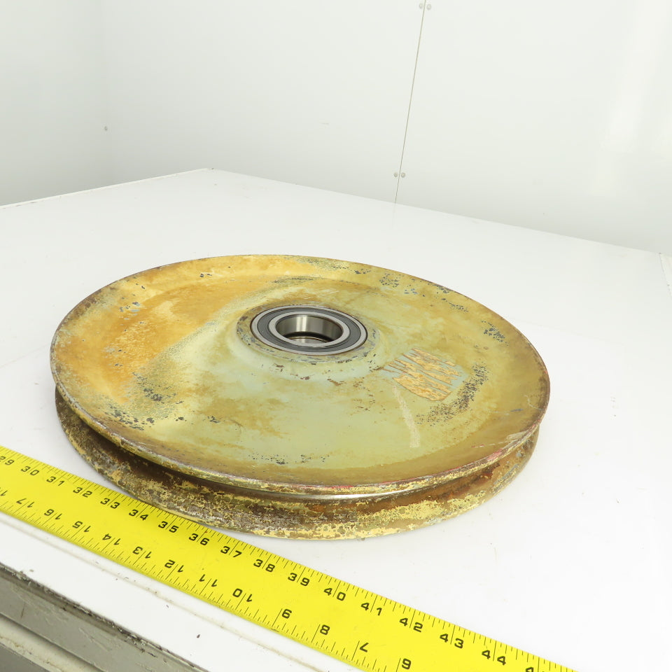 500mm OD Steel Cable Wire Rope Pulley W/Ball Bearing 70mm Bore