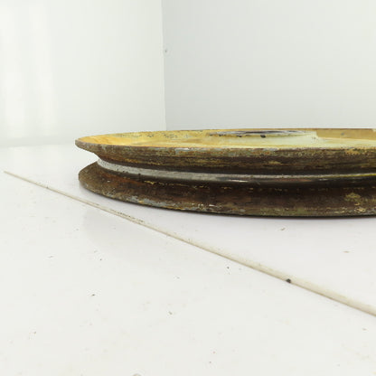 500mm OD Steel Cable Wire Rope Pulley W/Ball Bearing 70mm Bore