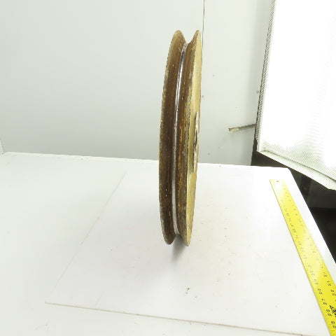 500mm OD Steel Cable Wire Rope Pulley W/Ball Bearing 70mm Bore