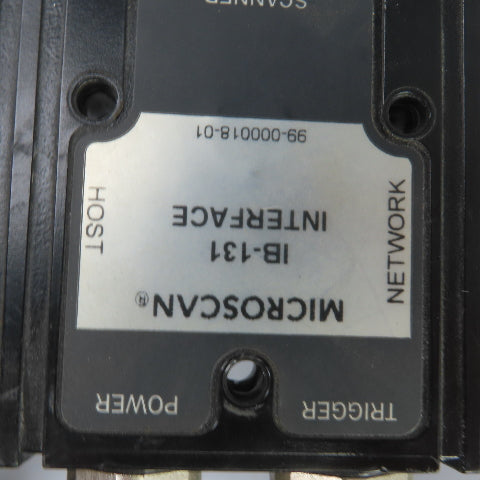 Microscan MS-820 Laser Barcode Scanner W/IB-131 Interface & Power Supply