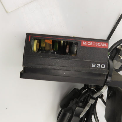 Microscan MS-820 Laser Barcode Scanner W/IB-131 Interface & Power Supply