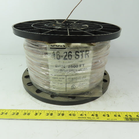 Cerrowire Brown TFFN or MTW- or AWM 16 AWG Stranded Copper Wire 600V 2500'