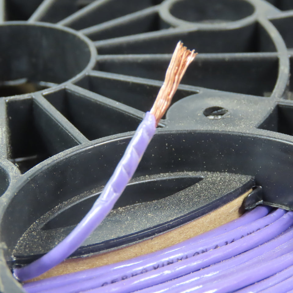 Cerrowire Purple TFFN or MTW- or AWM 16 AWG Stranded Copper Wire 600V 2500'