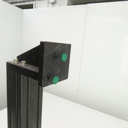 80/20 30/30 Black Extruded Aluminum Post Mount 77x76mm x 23-1/2" L W/Angle Plate