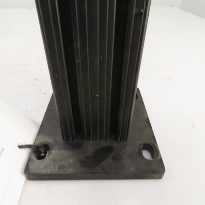 80/20 30/30 Black Extruded Aluminum Post Mount 77x76mm x 23-1/2" L W/Angle Plate