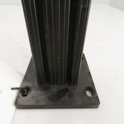80/20 30/30 Black Extruded Aluminum Post Mount 77x76mm x 23-1/2" L W/Angle Plate