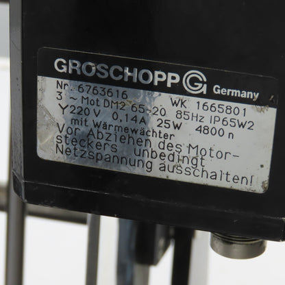 Groschopp 6763616 17" OALx3-3/4" Slider Bed Automatic Unloader Conveyor 220V 3PH
