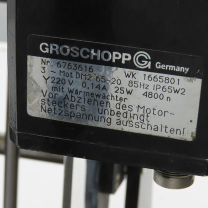 Groschopp 6763616 17" OALx3-3/4" Slider Bed Automatic Unloader Conveyor 220V 3PH