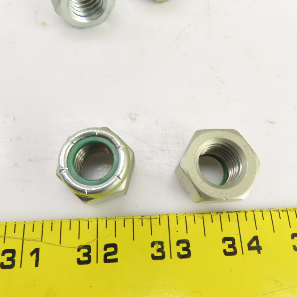 5/8"-11 UNC Nylon Insert Metal Lock Nut Lot Of 40