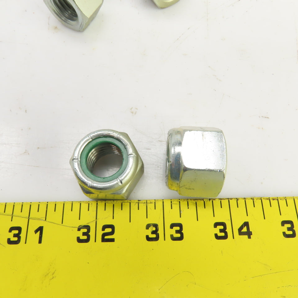5/8"-11 UNC Nylon Insert Metal Lock Nut Lot Of 40