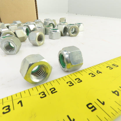 5/8"-11 UNC Nylon Insert Metal Lock Nut Lot Of 40