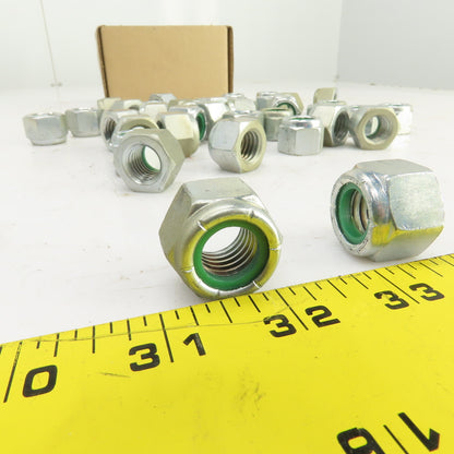 5/8"-11 UNC Nylon Insert Metal Lock Nut Lot Of 40